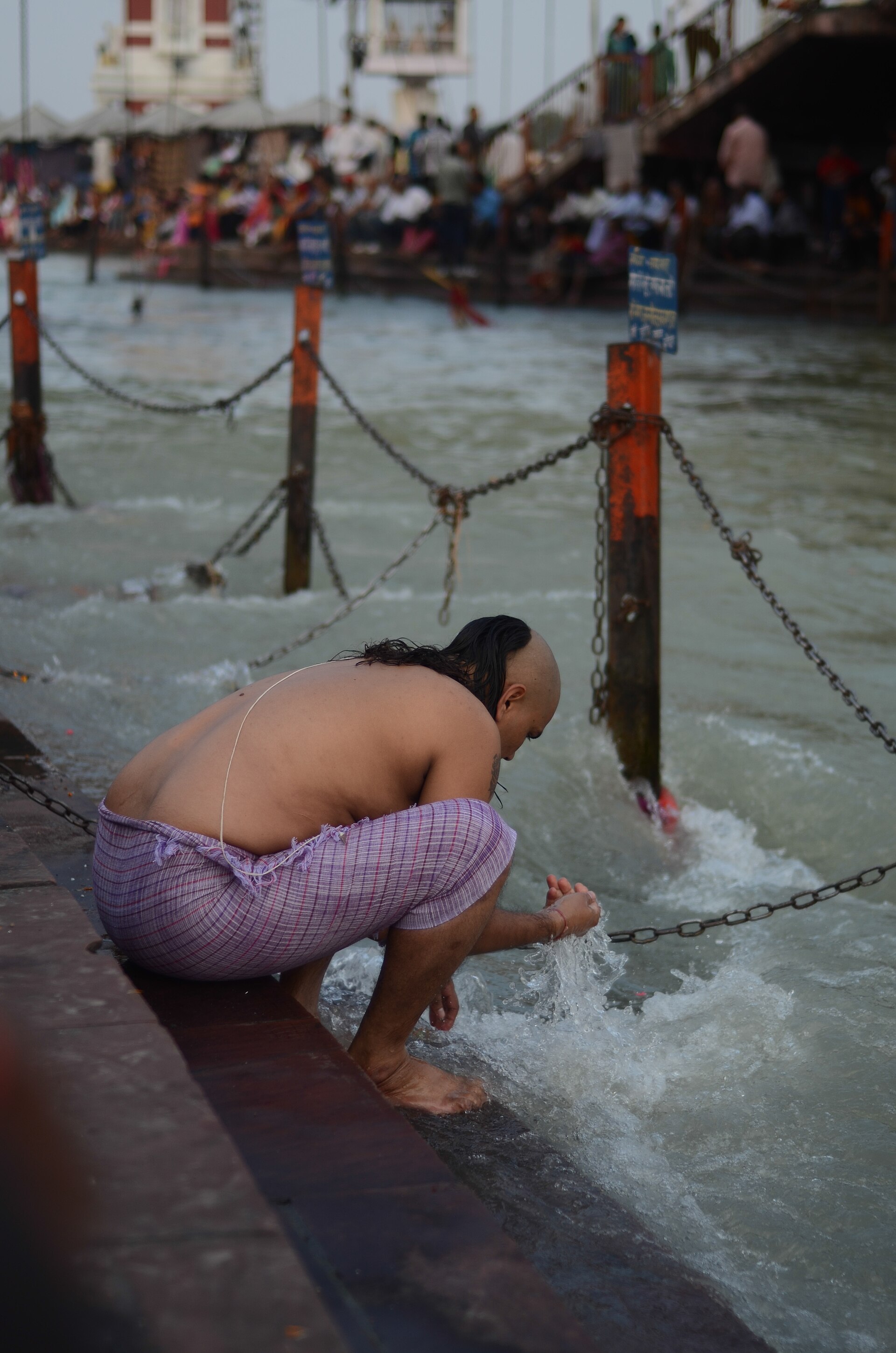A dip in the Ganga, Haridwar — Faridabad to Haridwar taxi | EZPZ Taxi