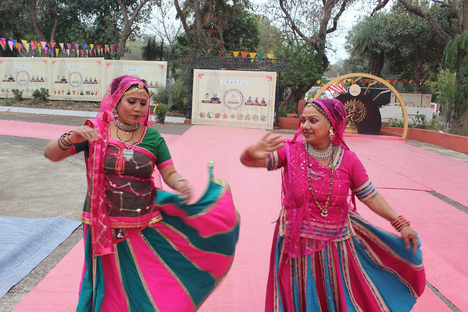 Rajasthani folk dance at an ethnic village near Jaipur